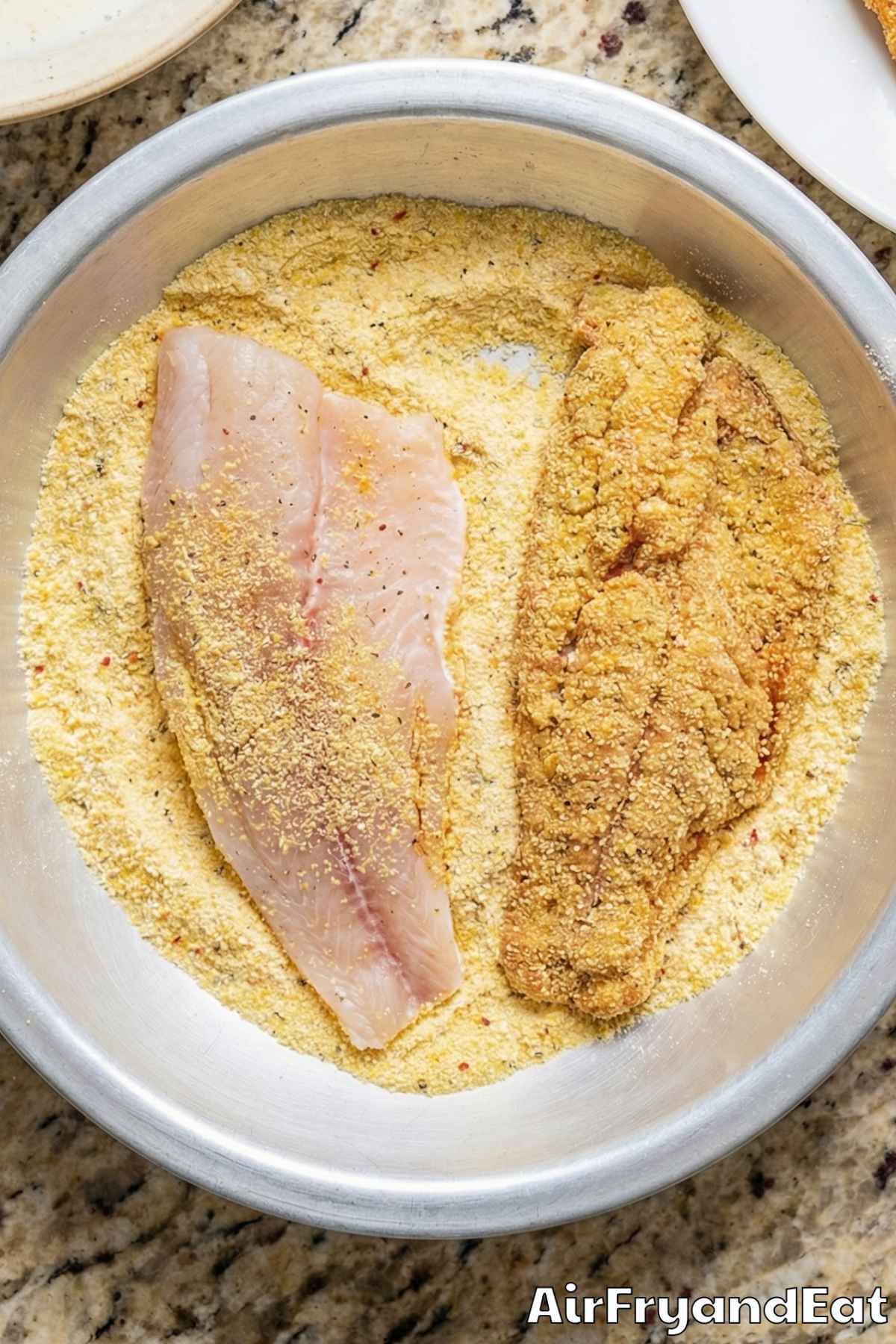 Air Fryer Southern Fried Catfish Step 3