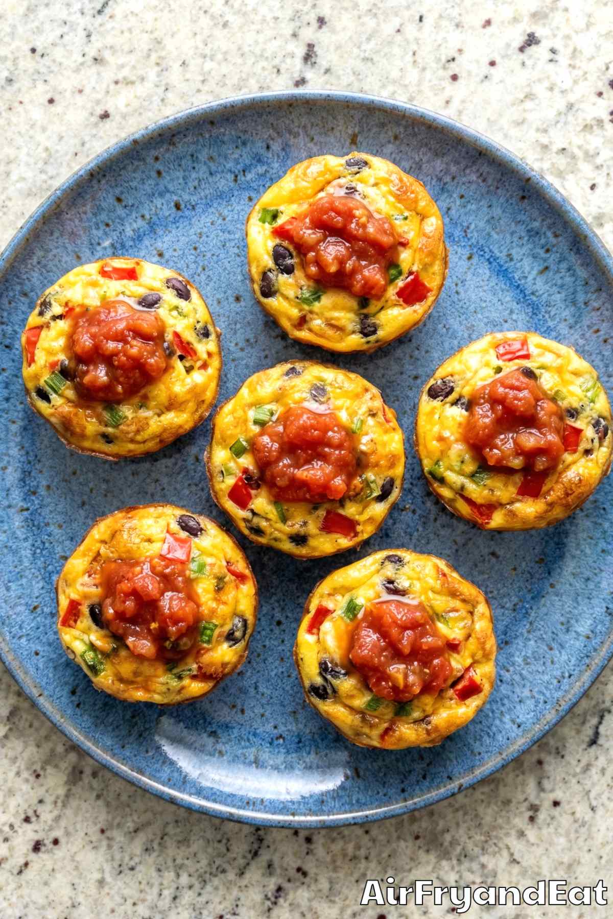 Hearty air fryer southwest egg cups freshly made