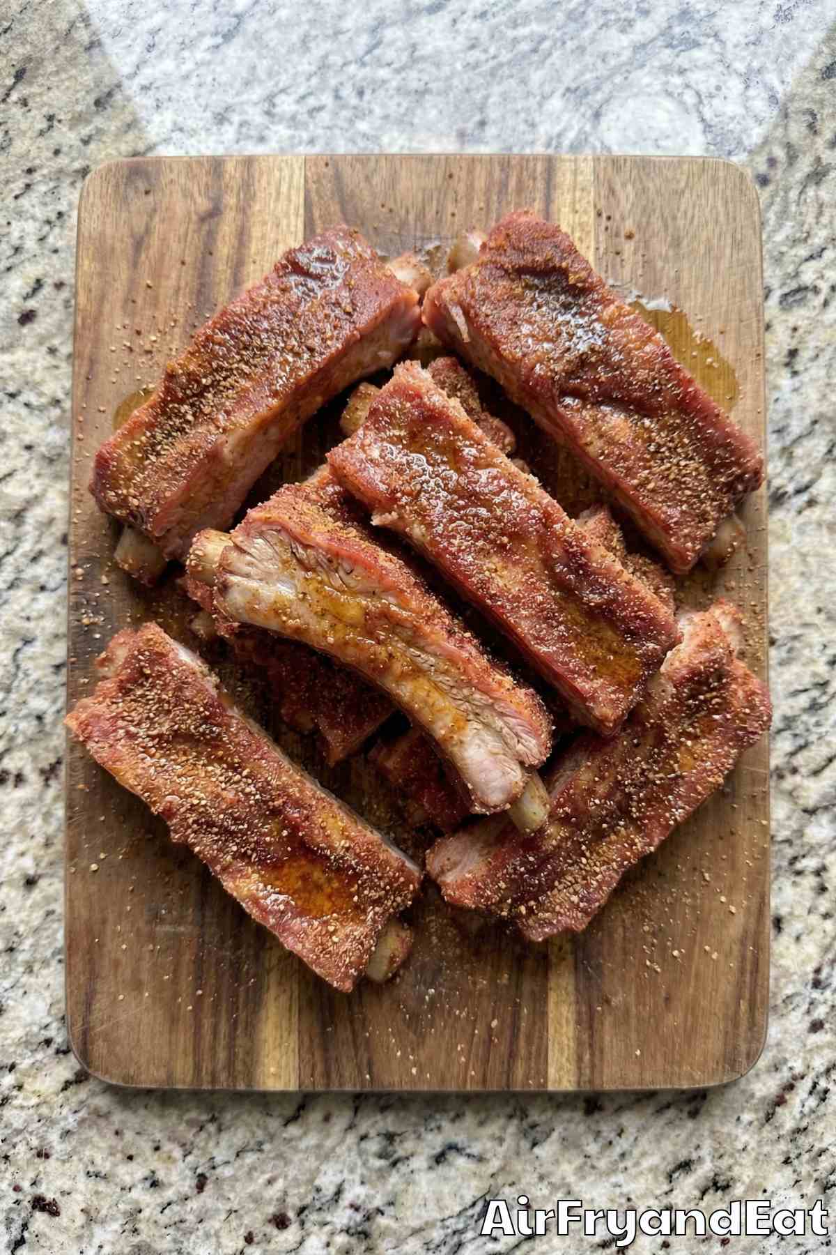 Air Fryer Sticky BBQ Pork Ribs Step 2