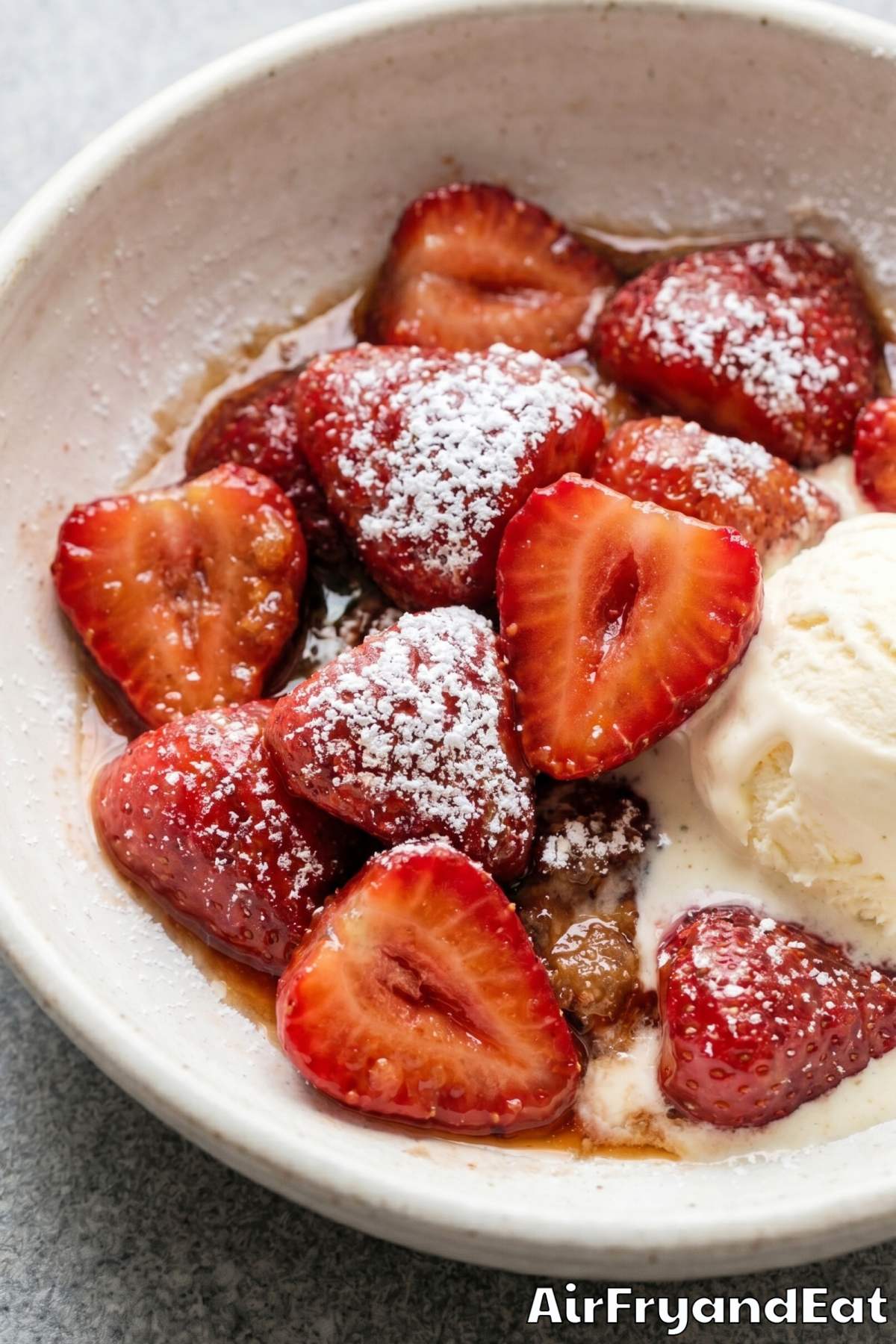 simple homemade air fryer strawberries