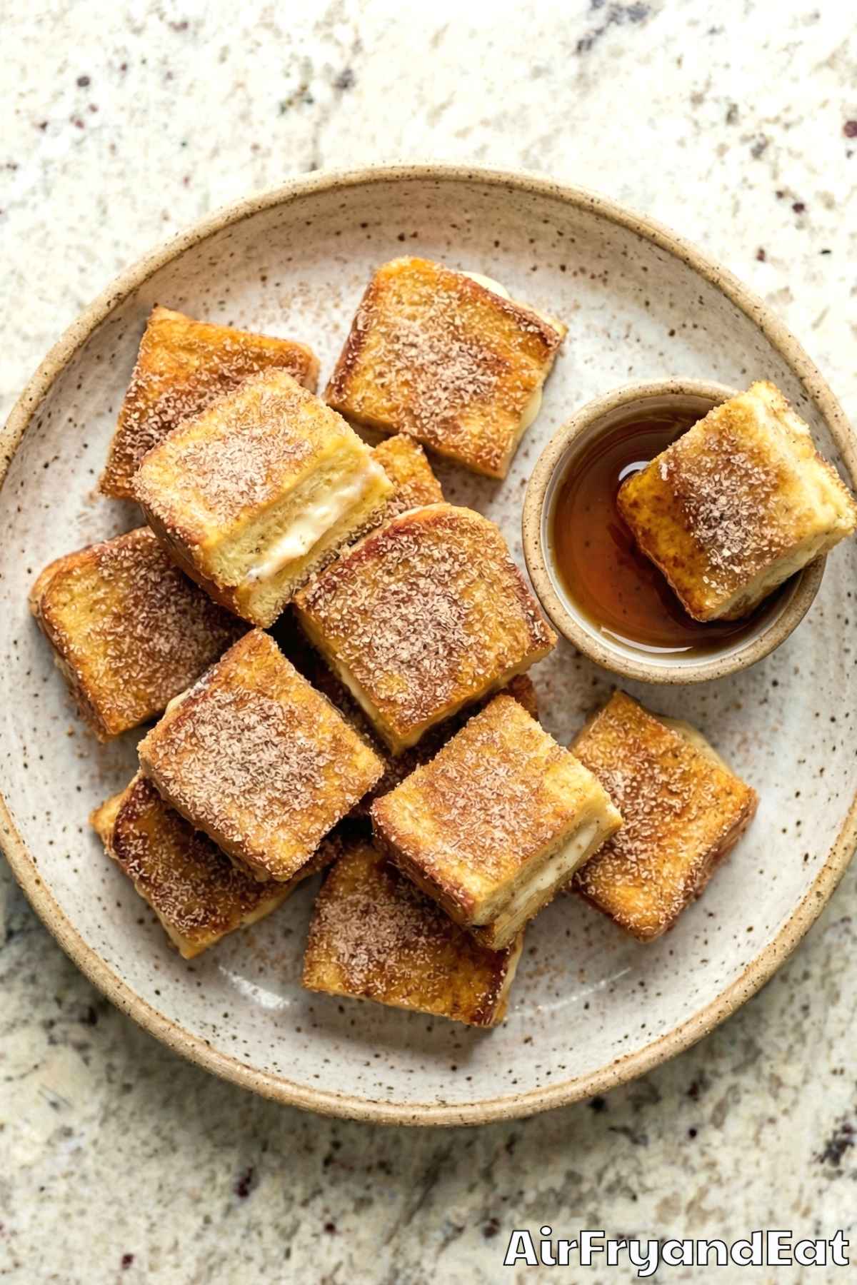 Easy air fryer stuffed French toast bites