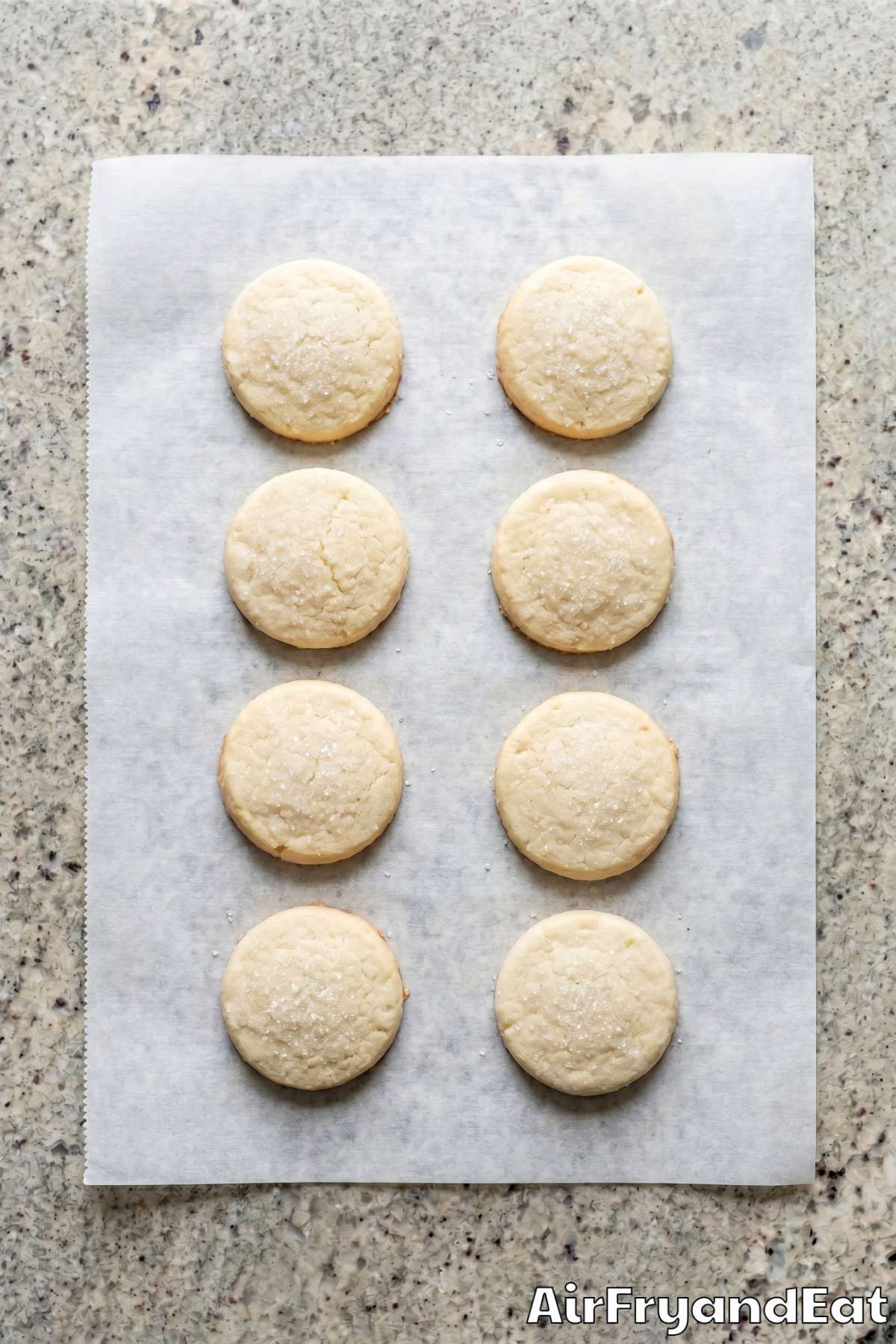 Perfect air fryer sugar cookies batch