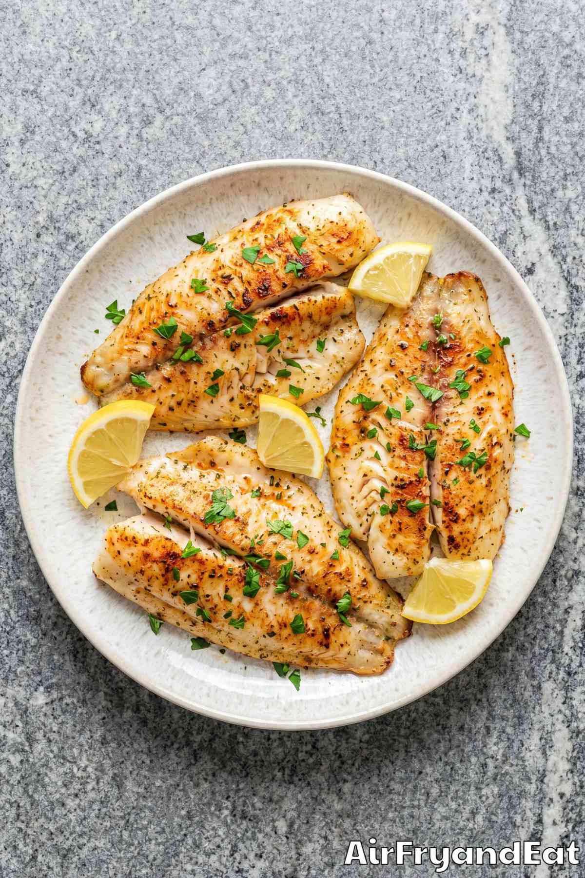 simple air fryer swai fish dinner
