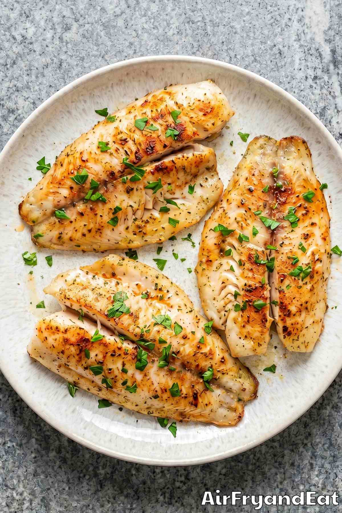 seasoned air fryer swai fish fillets