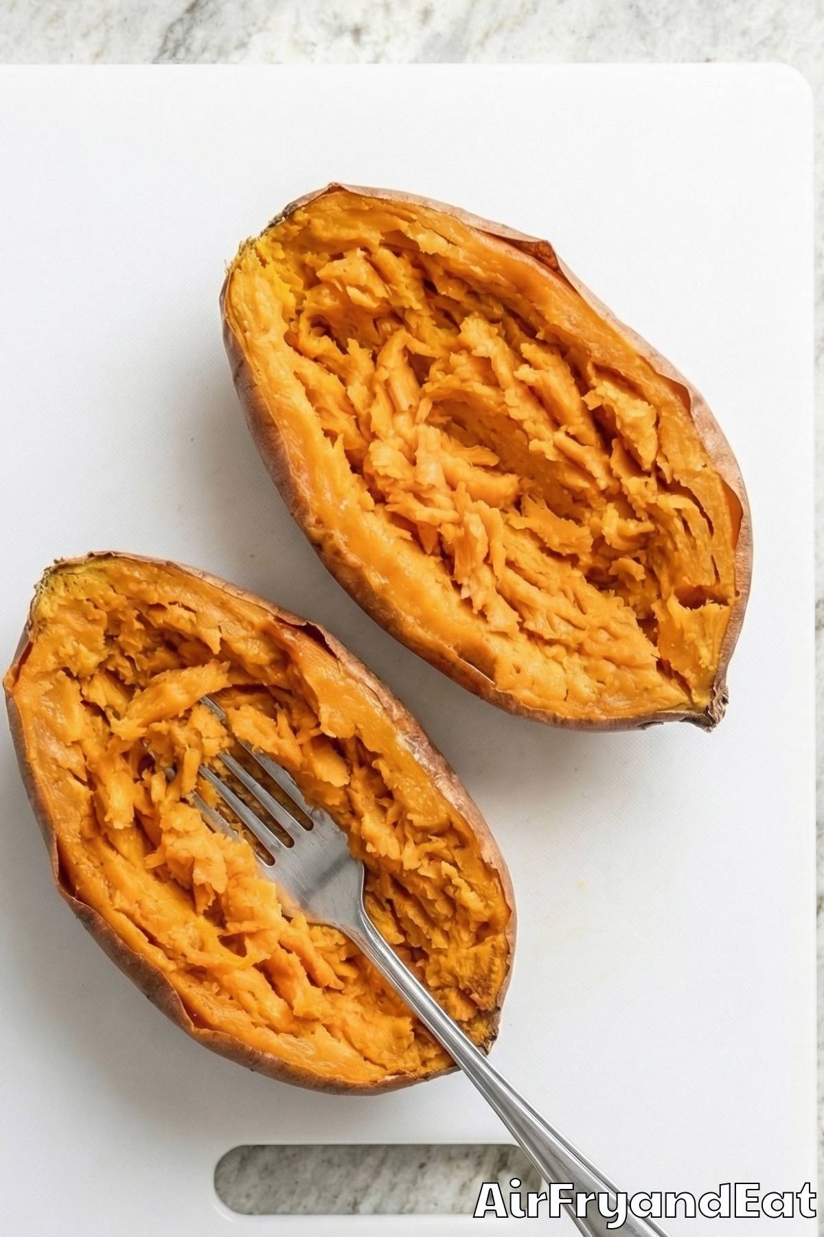 Air Fryer Sweet Potato Casserole Boats Step 3