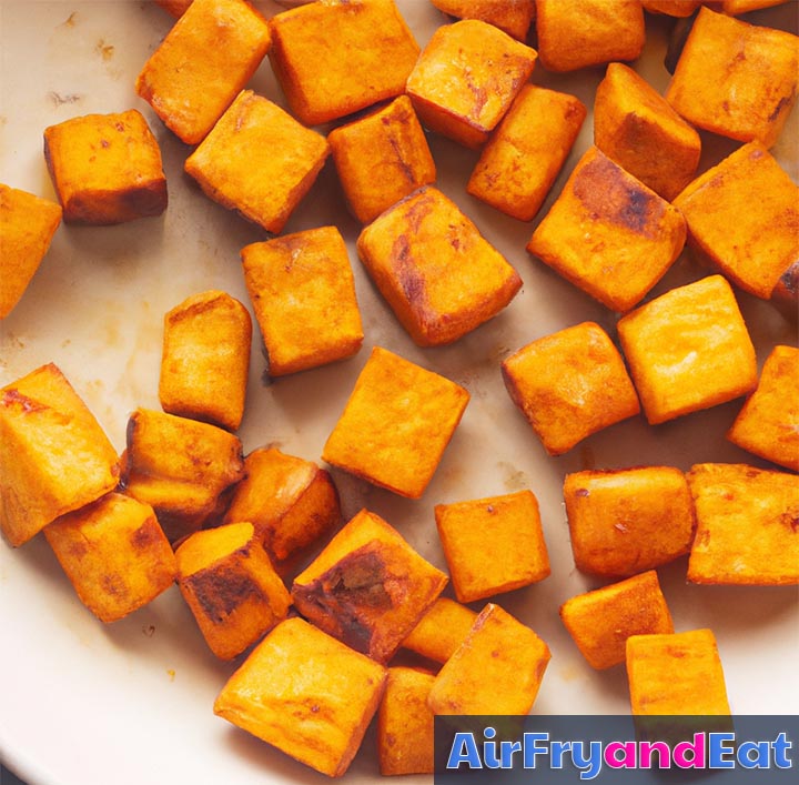 air fryer sweet potato chunks 