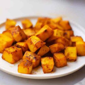 air fryer sweet potato cubes