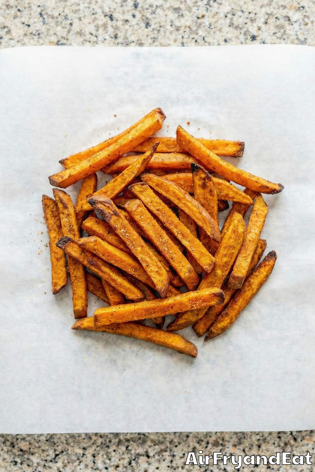 Homemade air fryer sweet potato fries