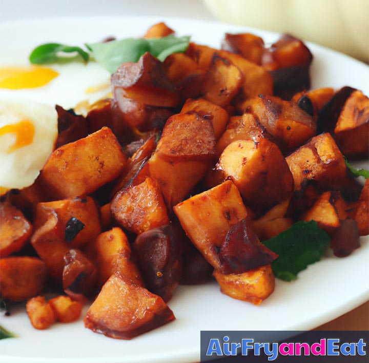 air fryer sweet potato hash browns 