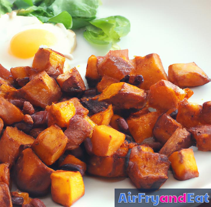 air fryer sweet potato hash 