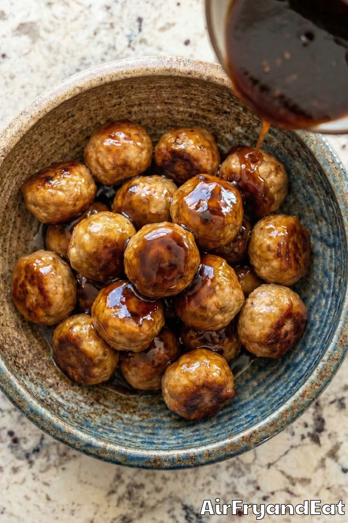 Air Fryer Teriyaki Chicken Meatballs Step 5