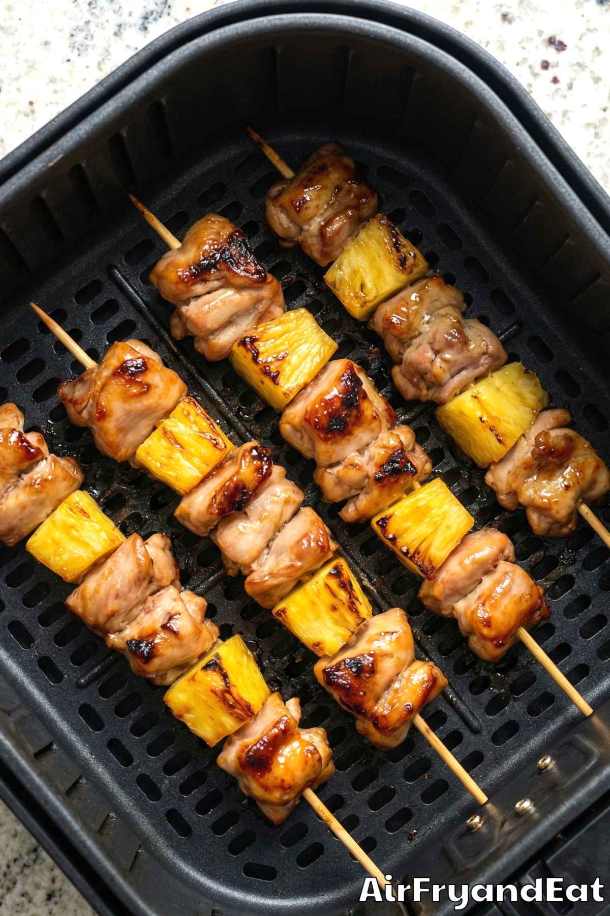 Air Fryer Teriyaki Pineapple Chicken Skewers Step 4