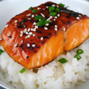 air fryer teriyaki salmon