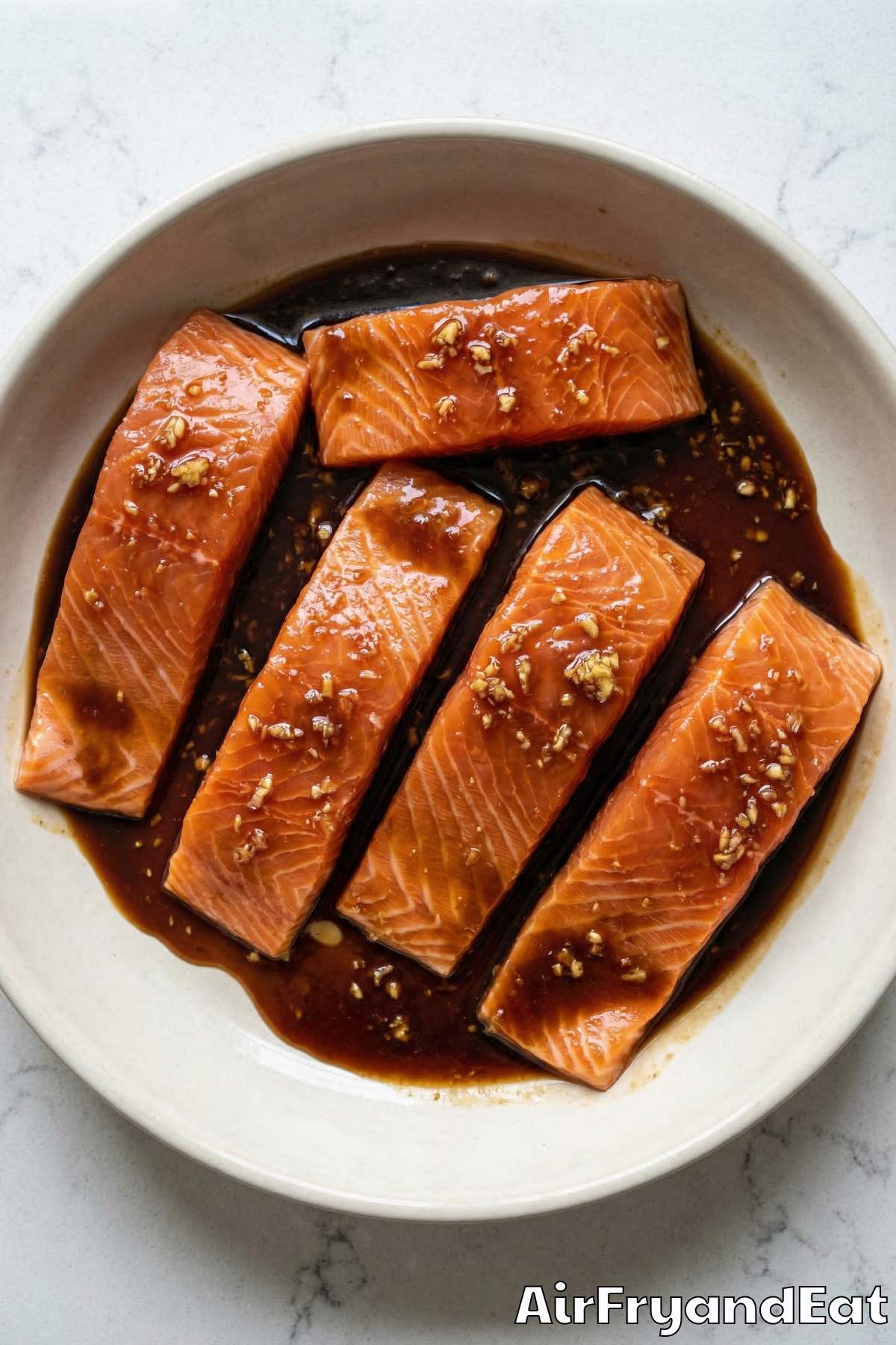 Air Fryer Teriyaki Salmon Step 2