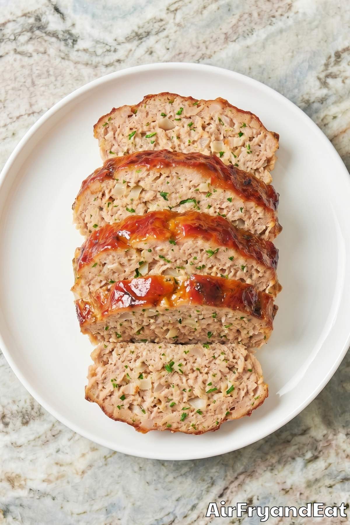 Wholesome air fryer turkey meatloaf meal