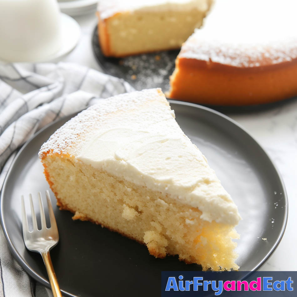 air fryer vanilla cake 