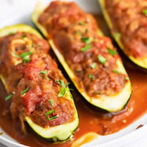 air fryer zucchini boats