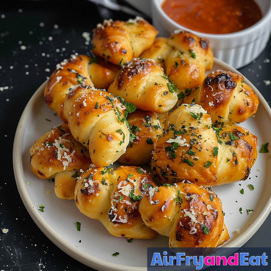 garlic flavored knots