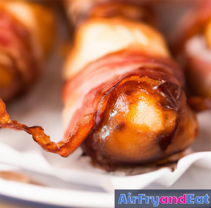Air Fryer Bacon Wrapped Dates Easy Recipe AirFryAndEat