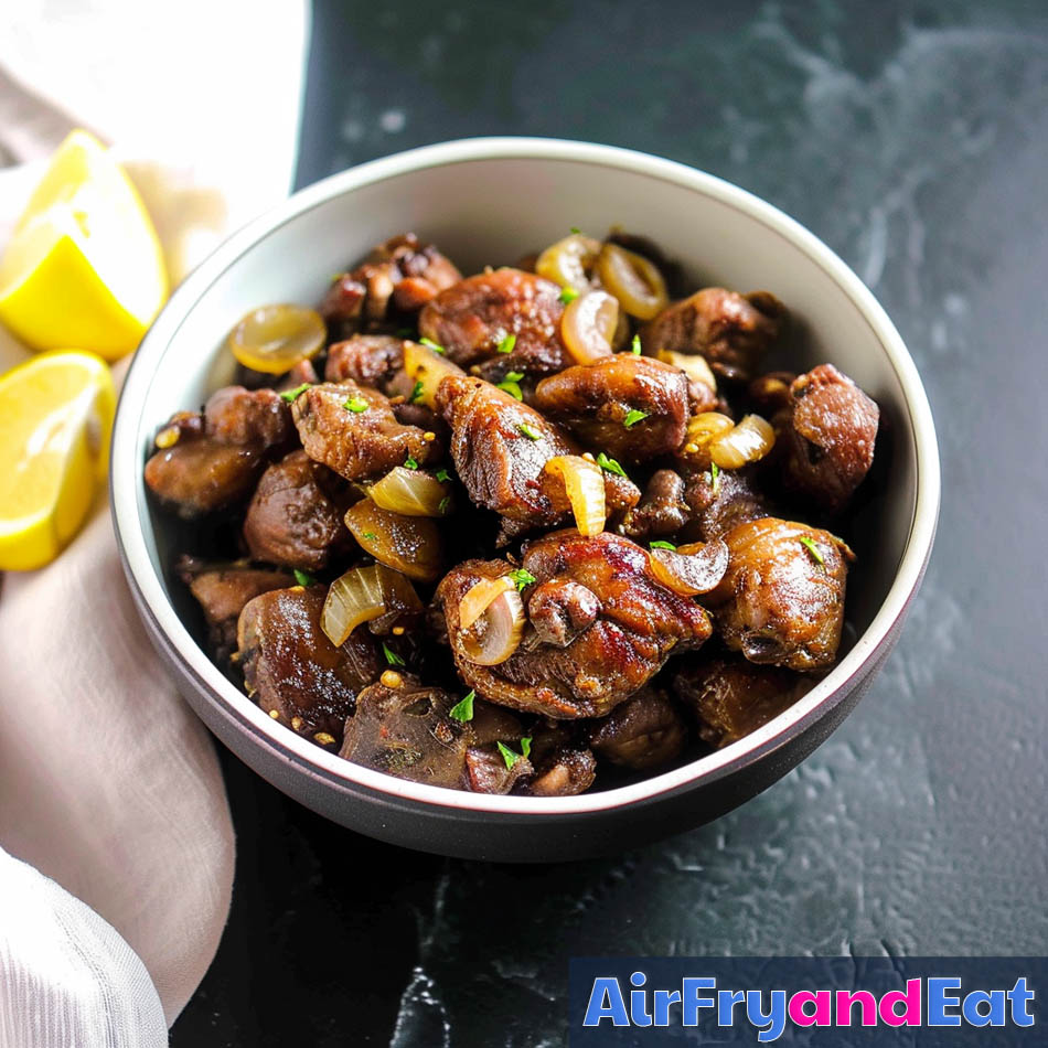 Air Fryer Chicken Hearts Very Easy & Tasty AirFryAndEat