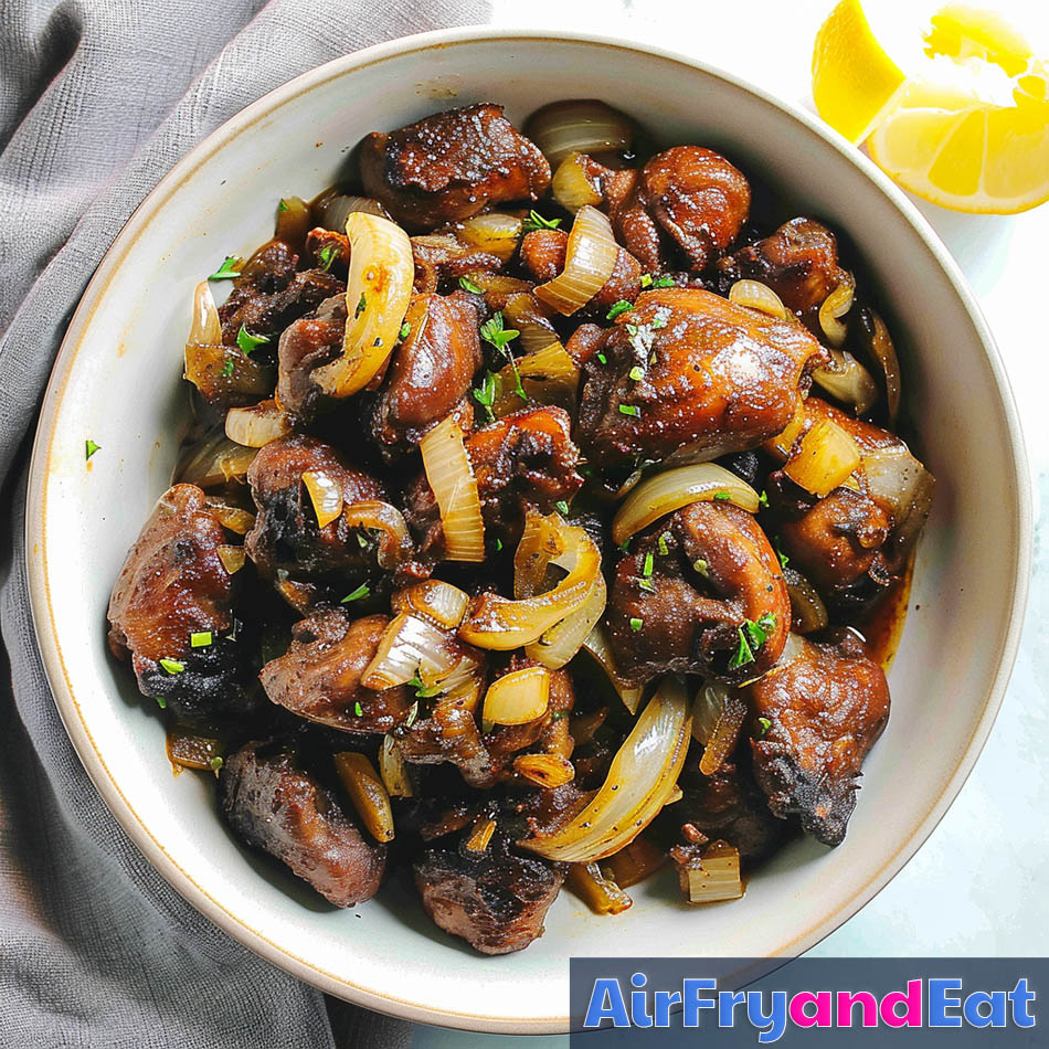 Air Fryer Chicken Hearts Very Easy & Tasty AirFryAndEat