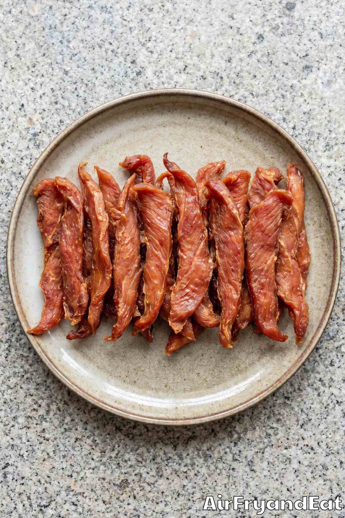 savory chicken jerky made in air fryer