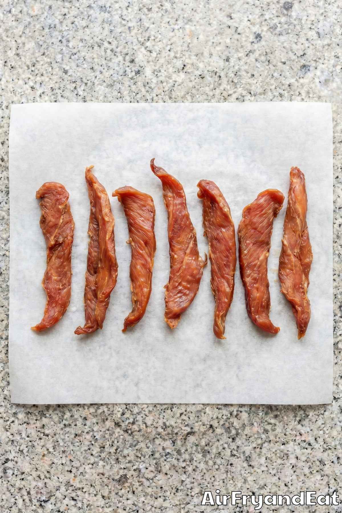 chewy chicken jerky in the air fryer