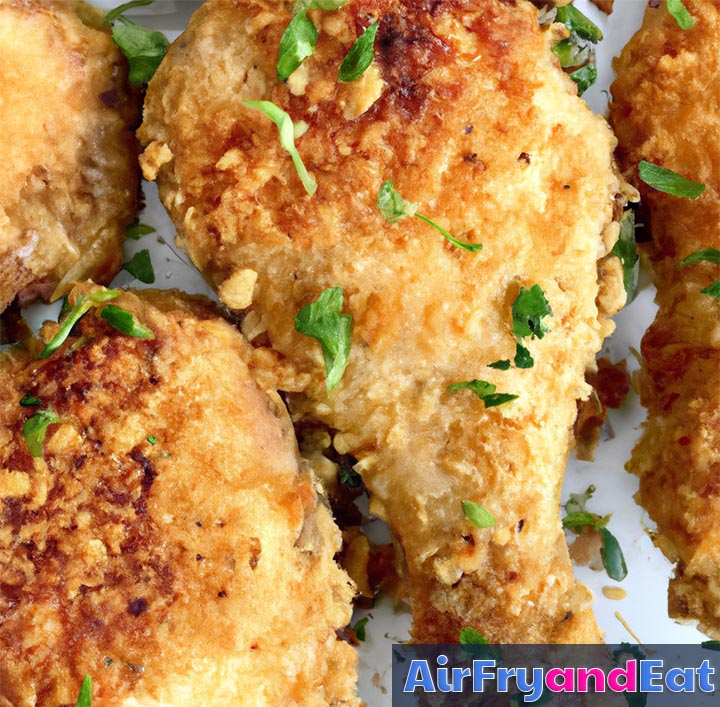 Air Fryer Chicken Drumsticks Panko Easy & Crispy AirFryAndEat