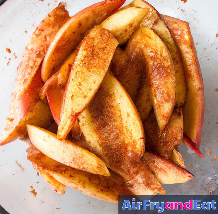 Air Fryer Cinnamon Apples Easy Recipe AirFryAndEat