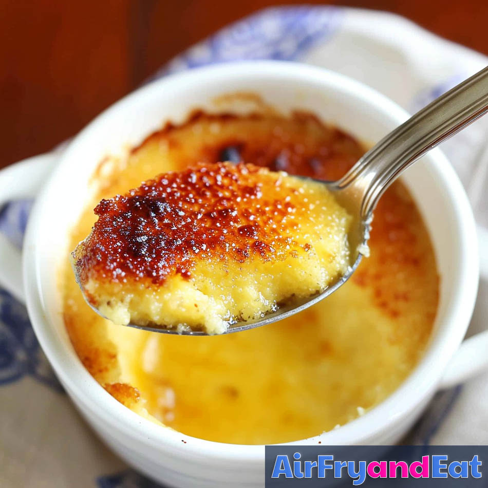 Air Fryer Creme Brulee The Easiest Best Recipe AirFryAndEat