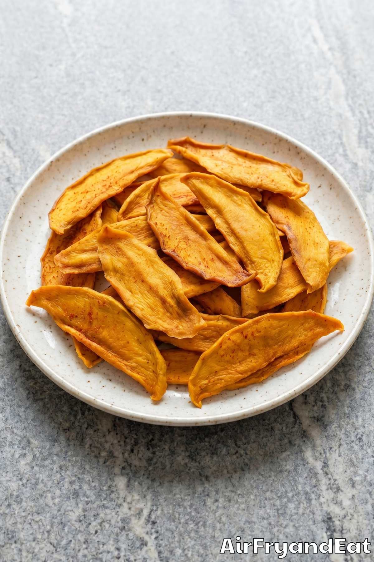 Easy dehydrating mango in air fryer