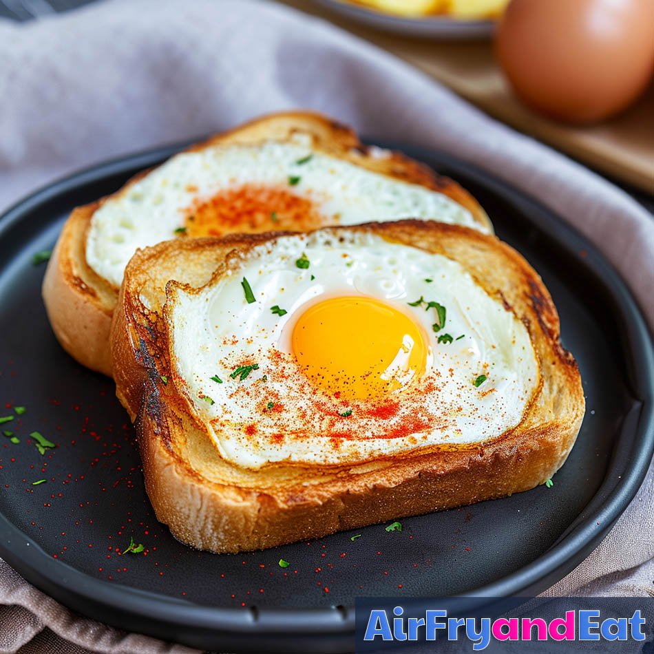 Air Fryer Egg Toast Easy Recipe (Tastes Amazing) AirFryAndEat