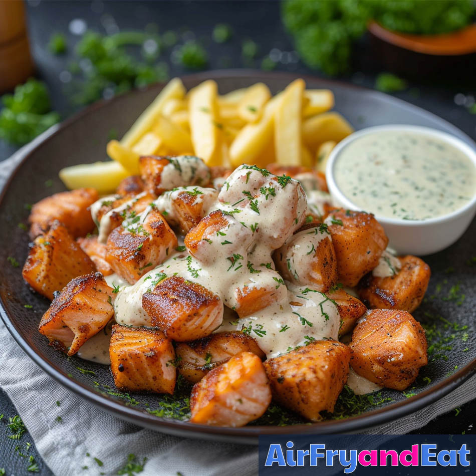 fried salmon bites air fryer 