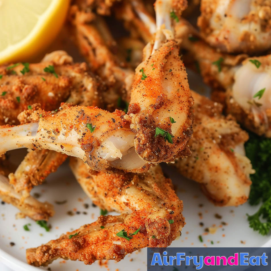 frog legs in an air fryer