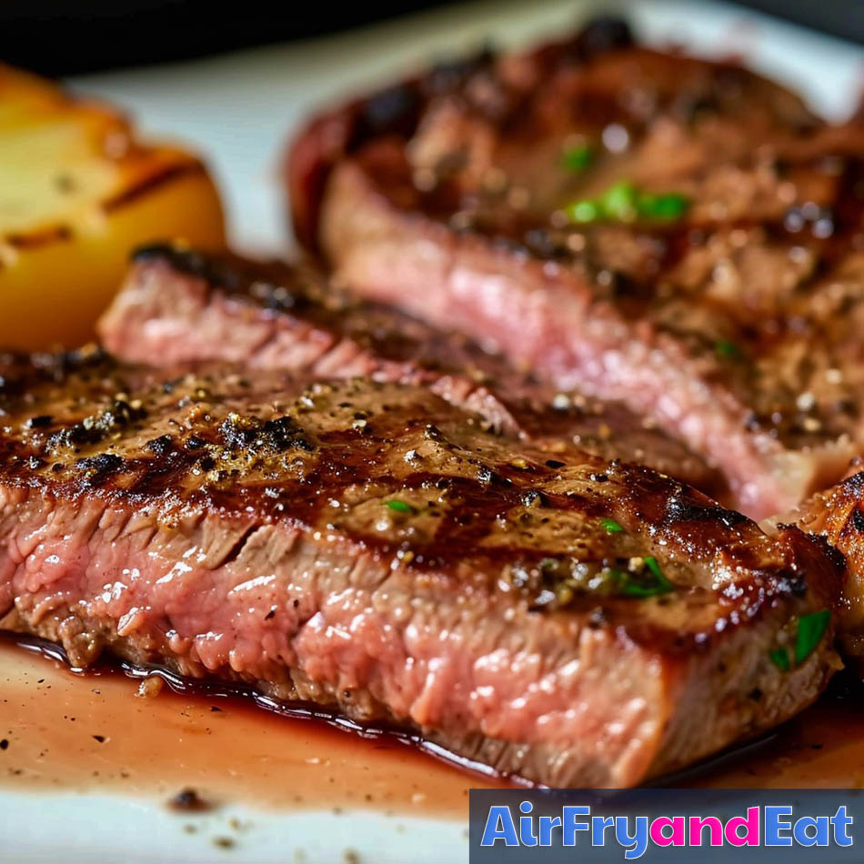 Air Fryer New York Strip Amazingly Tender Juicy Airfryandeat