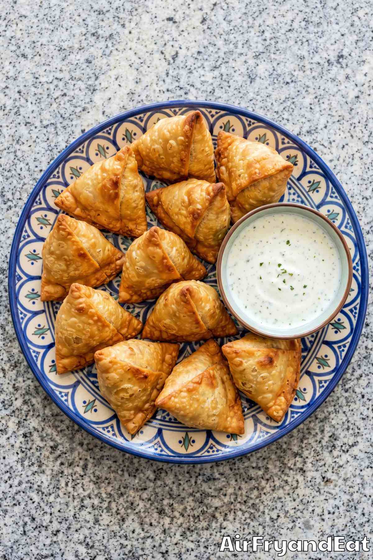 Perfect frozen samosa air fryer result