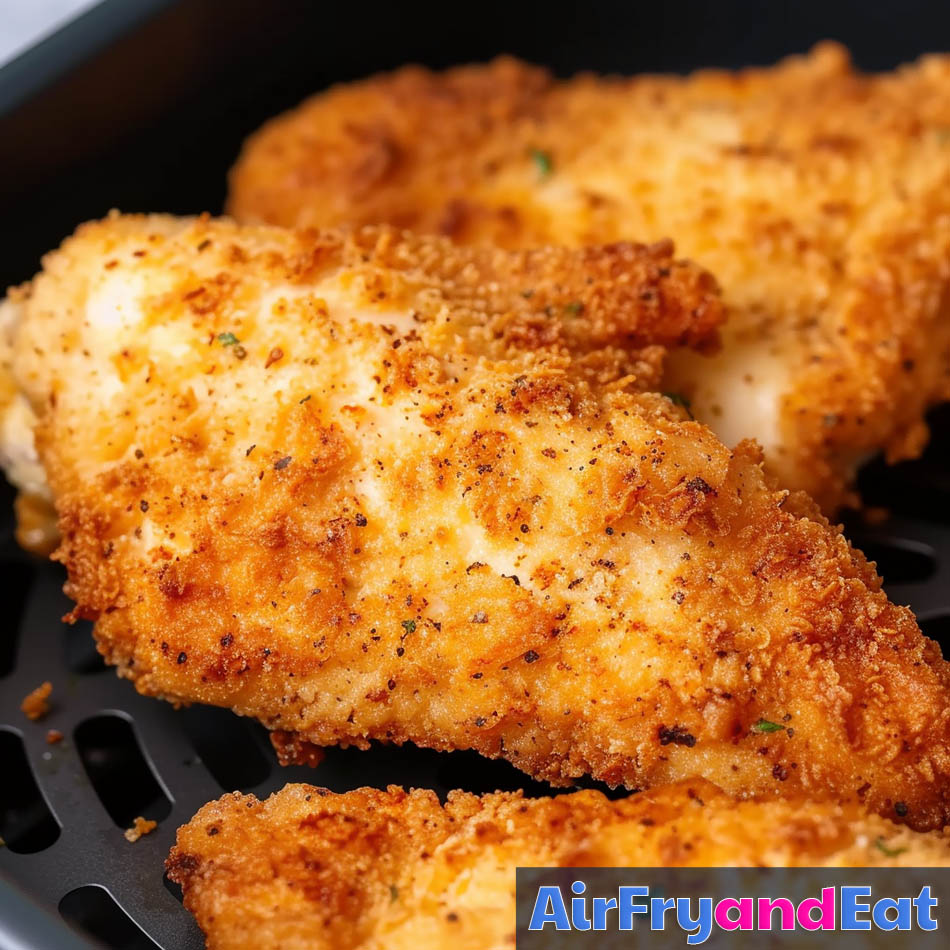 Air Fryer Chicken Schnitzel The BEST Recipe AirFryAndEat