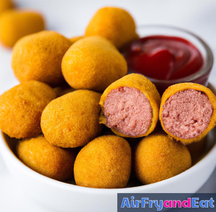 Air Fryer Mini Corn Dogs Super Easy Recipe + Tips AirFryAndEat