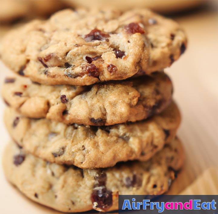 Air Fryer Oatmeal Cookies (With Chocolate Chips) AirFryAndEat