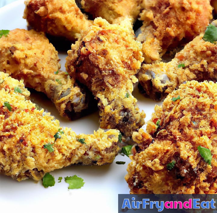 Air Fryer Chicken Drumsticks Panko Easy And Crispy Airfryandeat