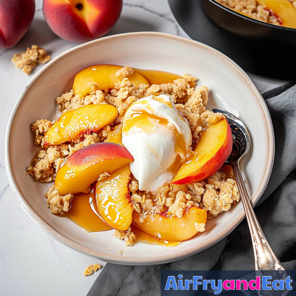 peach crisp in air fryer