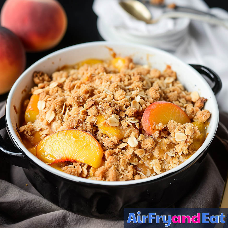 peach crumble air fryer