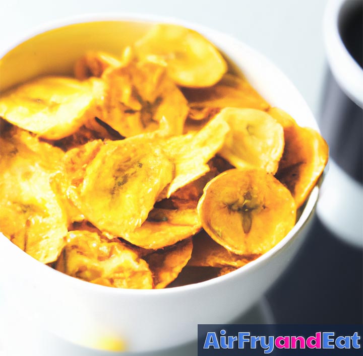 Air Fryer Plantain Chips Easy Recipe AirFryAndEat