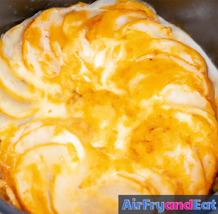 Air Fryer Scalloped Potatoes Easy Recipe AirFryAndEat