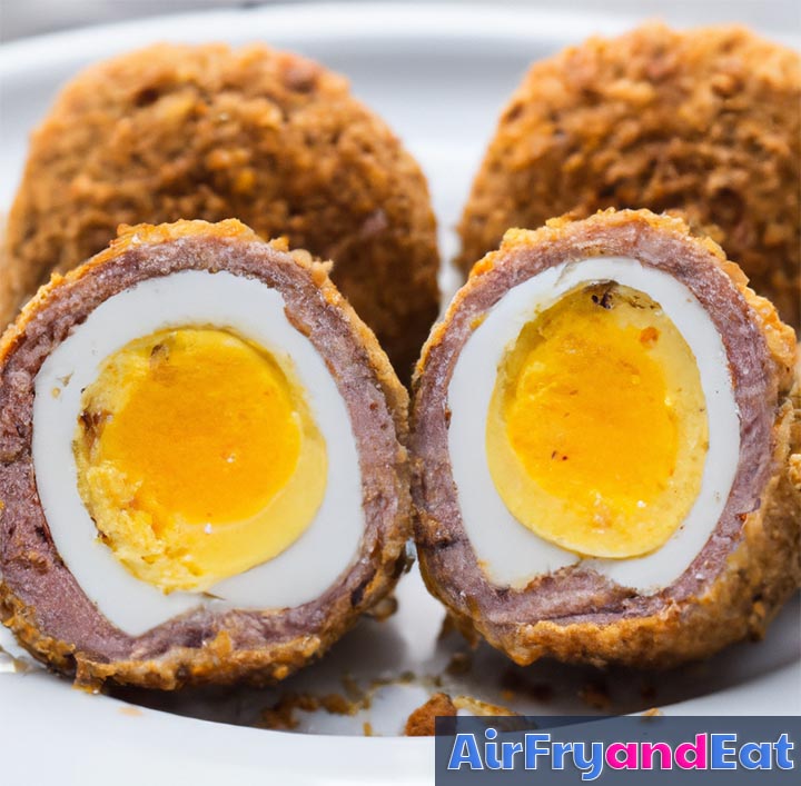 Air Fryer Scotch Eggs So Tasty & Easy AirFryAndEat