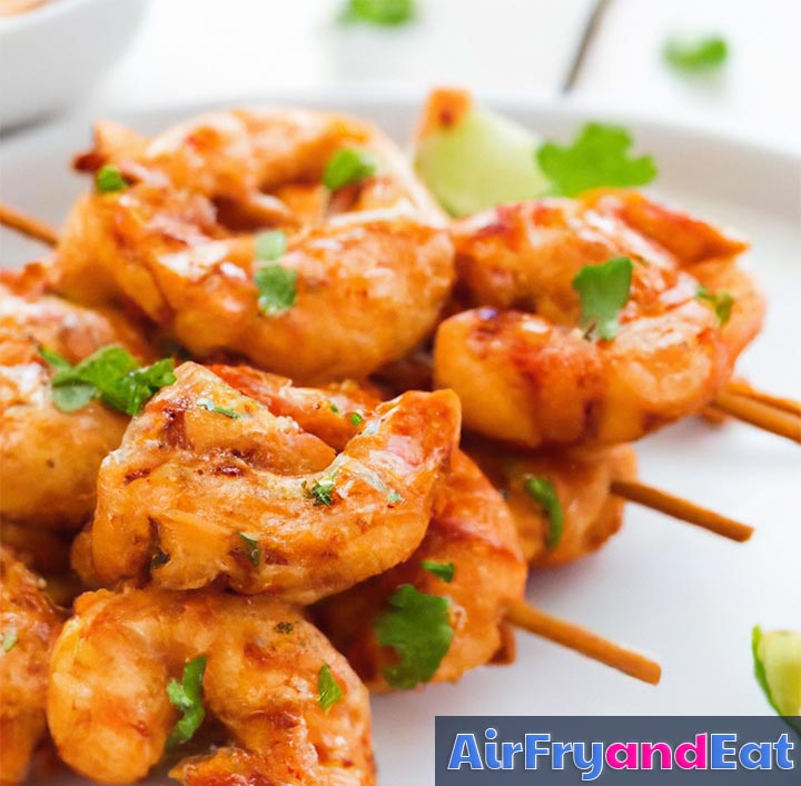 Air Fryer Shrimp Skewers So Tasty & Easy AirFryAndEat