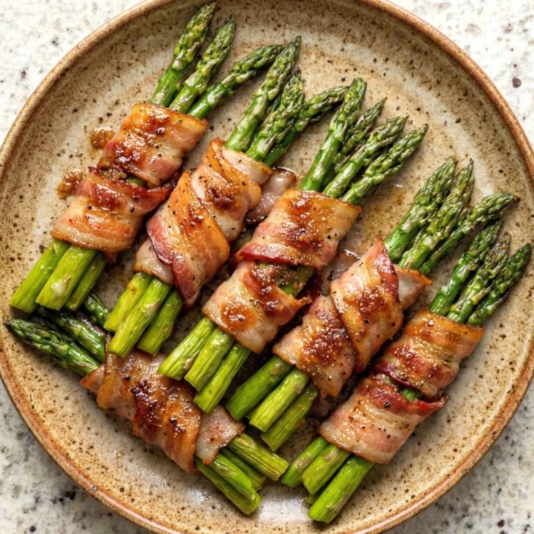Air Fryer Bacon Wrapped Asparagus Bundles