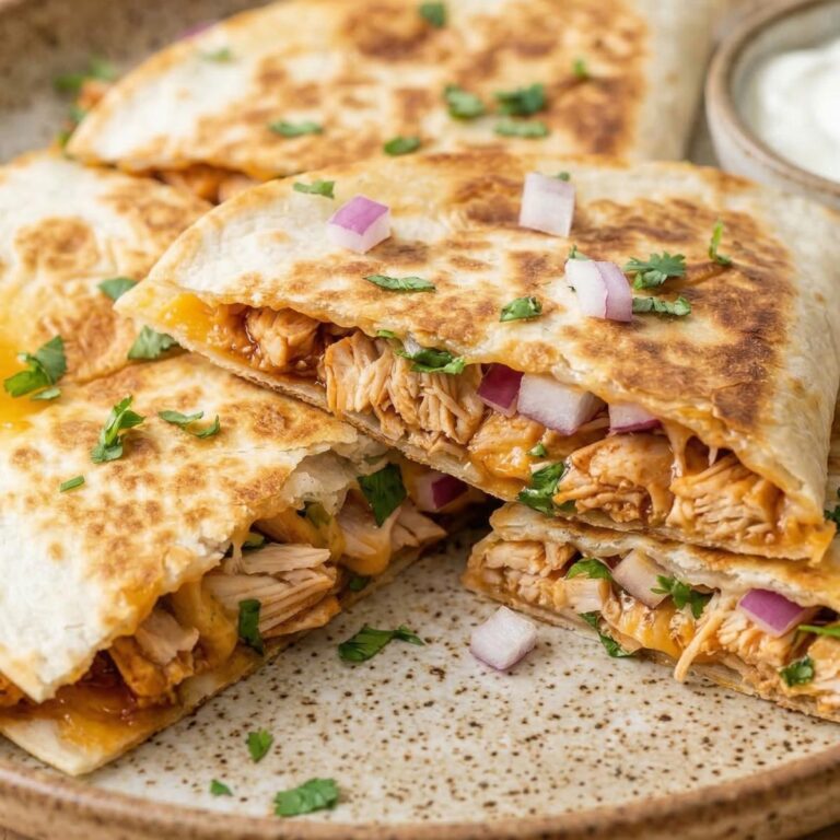 Air Fryer BBQ Chicken Quesadillas
