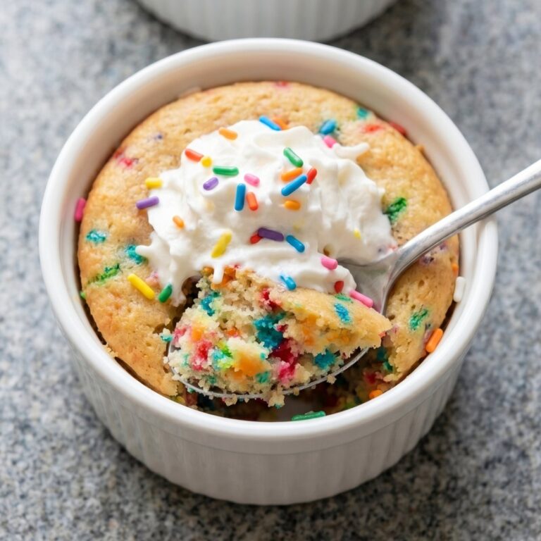 Air Fryer Birthday Cake Mug Cakes