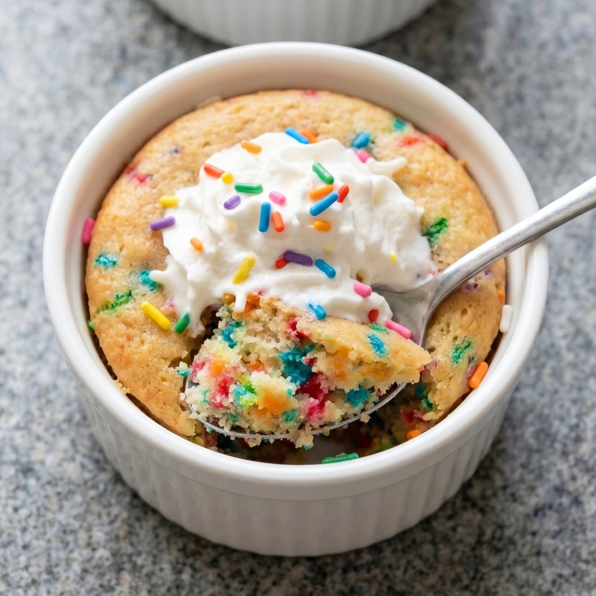 Air Fryer Birthday Cake Mug Cakes